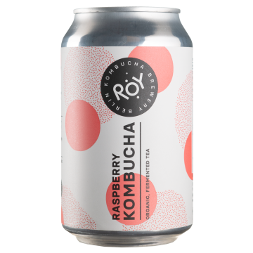 Напій ферментований Комбуча Малина органічний 330мл, ROY Kombucha