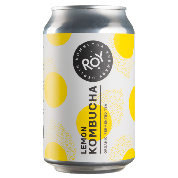 Напій ферментований Комбуча Лимон органічний 330мл, ROY Kombucha