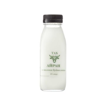 Напій кисломолочний з молока буйволиць "Айран" 3% 300г, Тасбіо