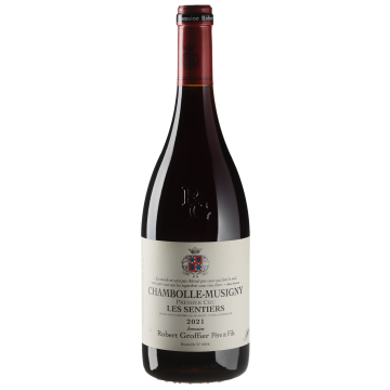 Вино Robert Groffier Pere & Fils Chambolle-Musigny 1er Cru Les Sentiers / Шамболе-Мусіньї Прем'єр Крю Ле Сент'є 2021, червоне сухе, 0.75 л