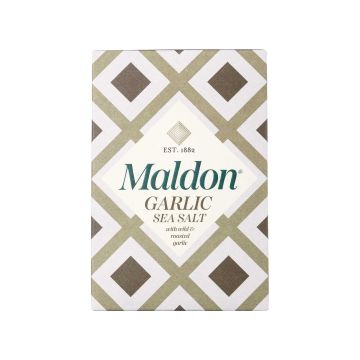 Сіль харчова пластівцями з часником 100г, Maldon