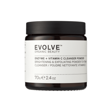 Пудра для вмивання ензимна з вітаміном С 70г, Evolve Organic Beauty