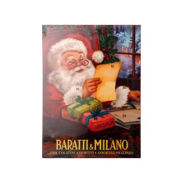Набір шоколадних цукерок асорті Адвент Календар 248г, Baratti & Milano