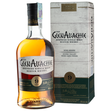 Віскі GlenAllachie 9yo Douro Wine Finish, gift box, 0.7 л