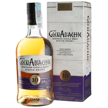 Віскі GlenAllachie 10yo Grattamacco Wine Finish, gift box, 0.7 л