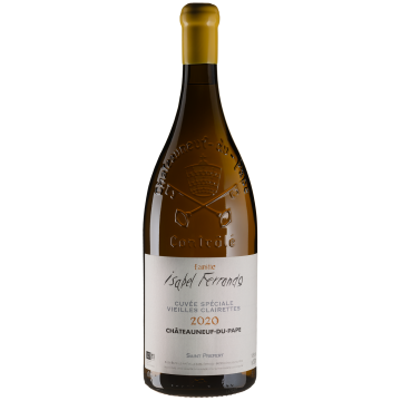 Вино Domaine Saint Prefert Chateauneuf du Pape Cuvee Speciale Vieilles Clairettes / Шатоньоф дю Пап Кюве Спесіаль Вьєй Клерет 2020, біле сухе, 1.5 л