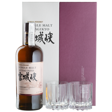 Віскі Nikka Miyagikyo + 2 glasses, gift box, 0.7 л