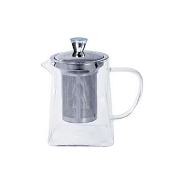 Заварювач для чаю квадратний скляний 1.2л Rooibos, Cristel