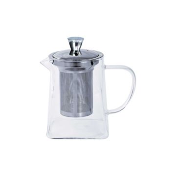 Заварювач для чаю квадратний скляний 1.2л Rooibos, Cristel