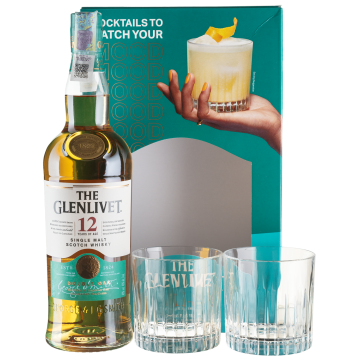 Віскі Glenlivet 12yo +2 glasses, 0.7 л