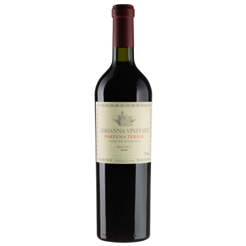 Вино Catena Zapata Adrianna Vineyard Fortuna Terrae Malbec / Адріанна Вайнярд Фортуна Террае Мальбек 2020, червоне сухе, 0.75 л