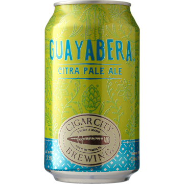 Пиво світле нефільтроване непастеризоване Сігар Сіті Брюін Гуаябера Сітра Пейл Ель 355мл ж/б