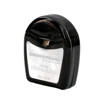 Зубна нитка вощено-м'ятна 50м, Snow Pearl