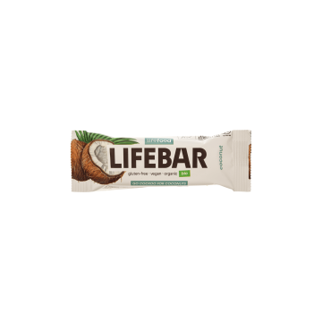 Батончик енергетичний з кокосом органічний 40г Lifebar, Lifefood