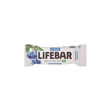 Батончик Чорниця-Кіноа органічний 40г Lifebar Superfoods, Lifefood