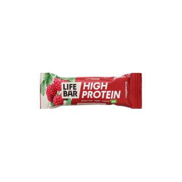 Батончик протеїновий Малина органічний 40г Lifebar, Lifefood