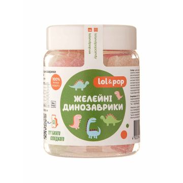 Цукерки желейні "Динозаврики" 200г, LOL&POP