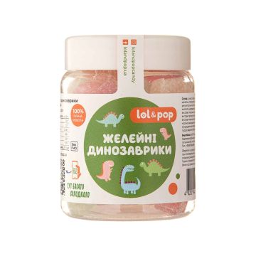 Цукерки желейні "Динозаврики" 200г, LOL&POP