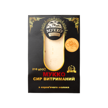 Сир твердий з коров'ячого молока "МУККО" витриманий 210г, МУККО