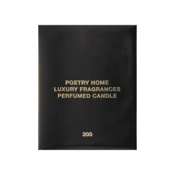 Свічка парфумована чорна Le Chalet A Bali 200г, Poetry Home