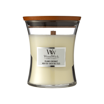Ароматична свічка "Середня Острівний кокос", Woodwick