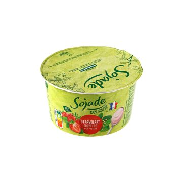 Продукт з ферментованої сої з полуницею органічний 150г, Sojade