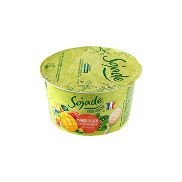 Продукт з ферментованої сої з манго та персиком органічний 150г, Sojade