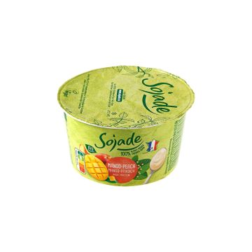 Продукт з ферментованої сої з манго та персиком органічний 150г, Sojade