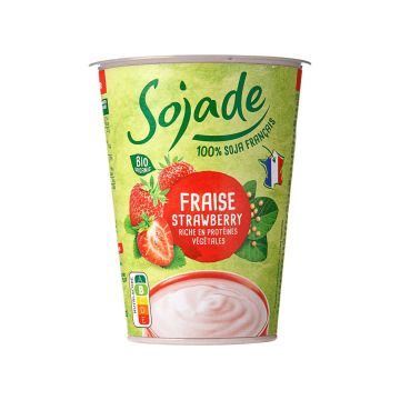 Продукт з ферментованої сої з полуницею органічний 400г, Sojade