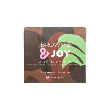 Набір десертів заморожених Брауні асорті (6шт) 250г, &JOY