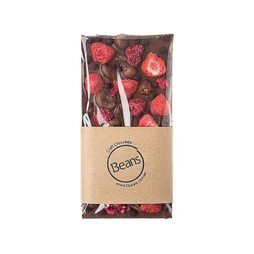 Шоколад молочний з ягодами та горіхами 120г, 13Beans