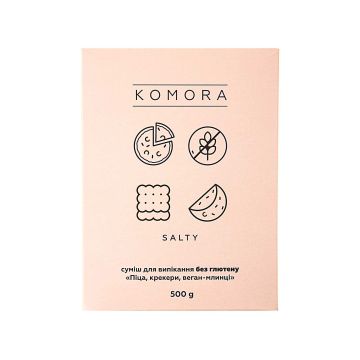 Суміш для випічки без глютену "Піца, крекери, веган-млинці" 500г, Komora