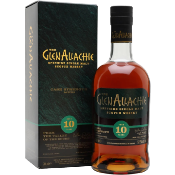 Віскі GlenAllachie Cask Strength 10yo, gift box, 0.7 л