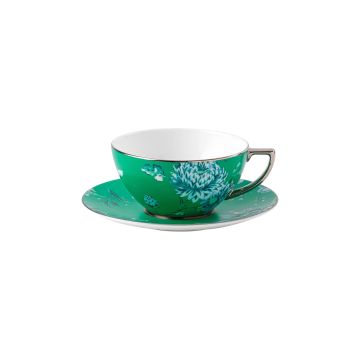 Чашка з блюдцем зелені Jasper Conran Chinoiserie, Wedgwood