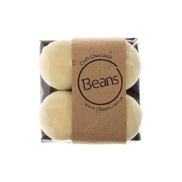 Цукерки з марципаном з малиною в білому шоколаді 4шт 115г, 13Beans