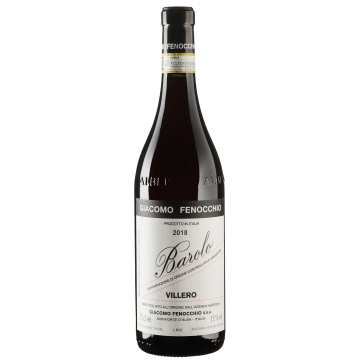 Вино Giacomo Fenocchio Barolo Villero / Бароло Віллеро 2018, червоне сухе, 0.75 л