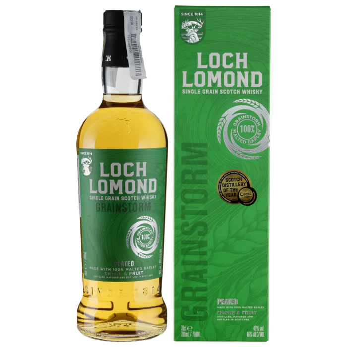 Віскі Loch Lomond Peated Single Grain, gift box - 0,7 л - купити в